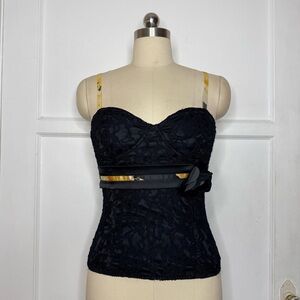 Italian black corset